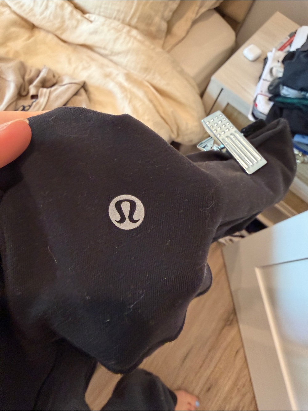 Black Lululemon High-Waist Leggings - Picture 2 of 3